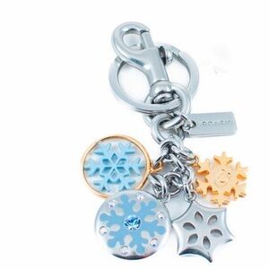 NWT Coach Snowflake Bag charm - Keychain